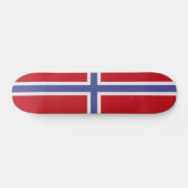 Noorse vlag persoonlijk skateboard (Horizontaal)