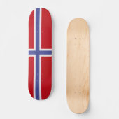 Noorse vlag persoonlijk skateboard (Voorkant)