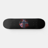 Noorse vlag persoonlijk skateboard (Horizontaal)