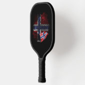 Noorse vlag pickleball paddle (Links)