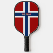 Noorse vlag pickleball paddle (Voorkant)