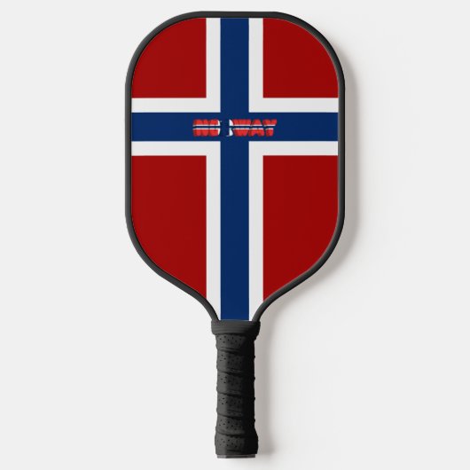 Noorse vlag pickleball paddle (Voorkant)