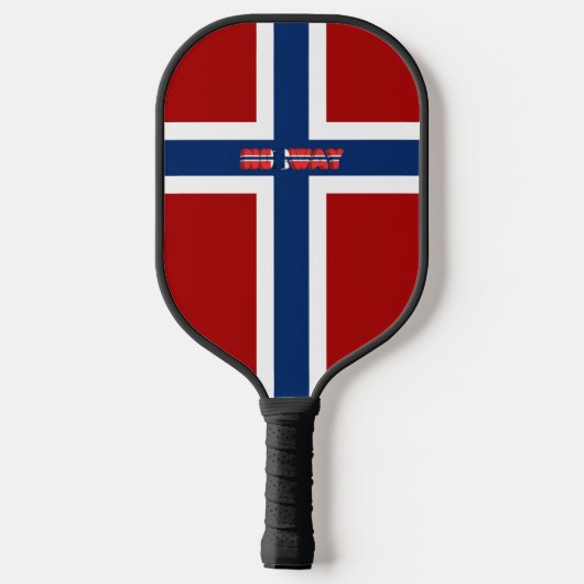 Noorse vlag pickleball paddle (Achterkant)