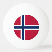 Noorse vlag pingpongbal (Voorkant)
