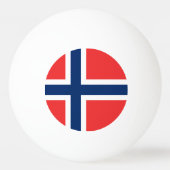 Noorse vlag pingpongbal (Achterkant)
