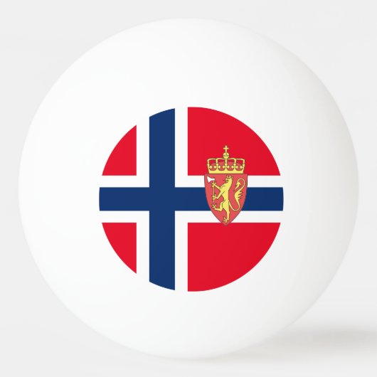 Noorse vlag pingpongbal (Voorkant)