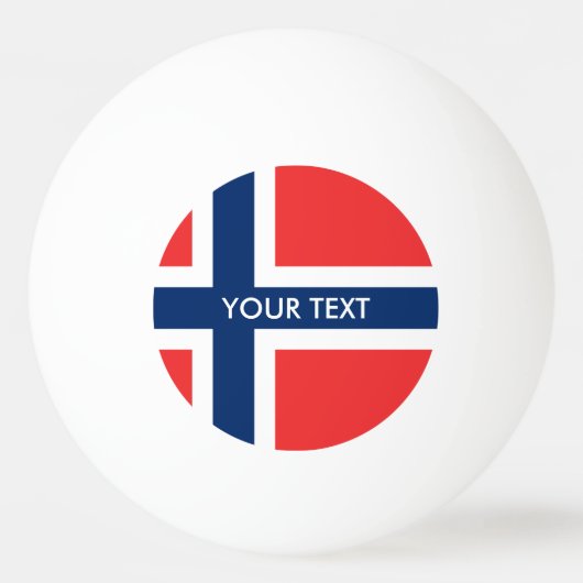 Noorse vlag pingpongballen voor tafeltennis (Voorkant)