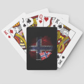 Noorse vlag pokerkaarten (Achterkant)