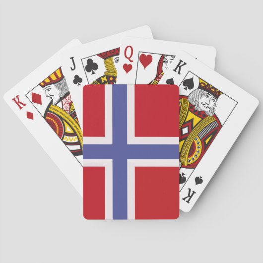 Noorse vlag pokerkaarten (Achterkant)