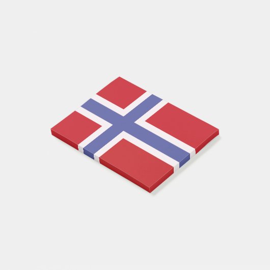 Noorse vlag post-it® notes (Schuin)