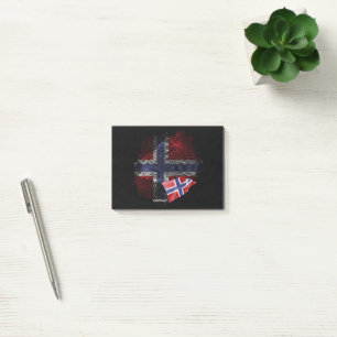 Noorse vlag post-it® notes