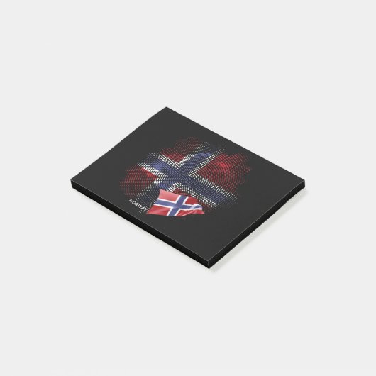 Noorse vlag post-it® notes (Schuin)