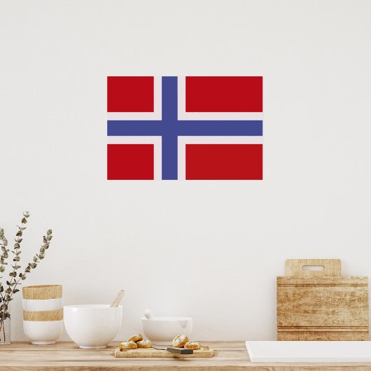 Noorse vlag poster (Keuken)