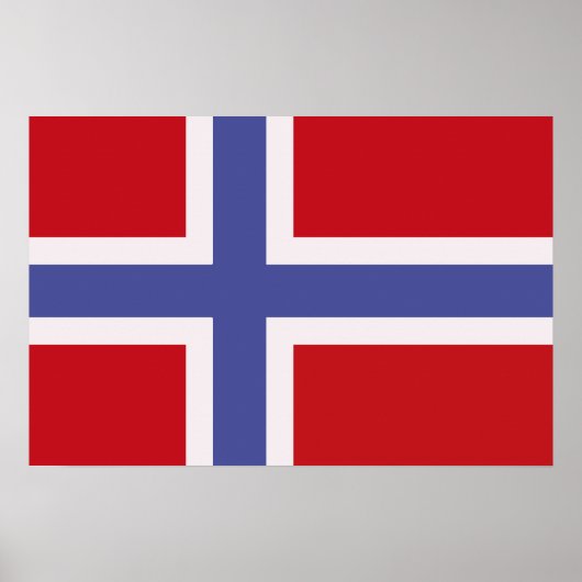Noorse vlag poster (Voorkant)