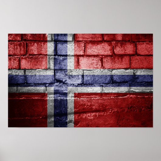 Noorse vlag poster (Voorkant)