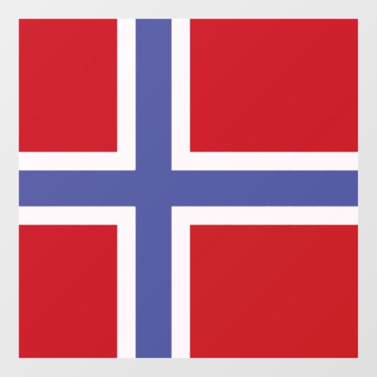 Noorse vlag raamsticker (Vel)