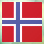 Noorse vlag raamsticker (Vel 3)