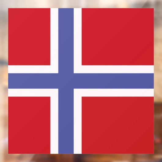 Noorse vlag raamsticker (Vel 2)