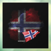 Noorse vlag raamsticker (Vel 3)