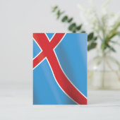 Noorse vlag reisposter briefkaart (Staand voorkant)
