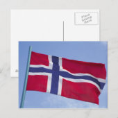 Noorse vlag RF) Briefkaart (Voorkant / Achterkant)