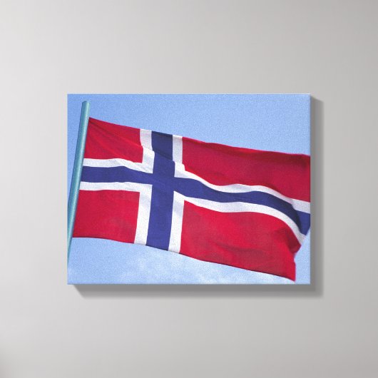 Noorse vlag RF) Canvas Afdruk (Voorkant)