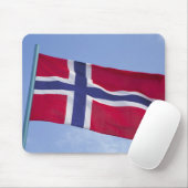 Noorse vlag RF) Muismat (Met muis)