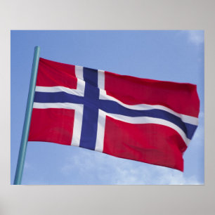Noorse vlag RF) Poster