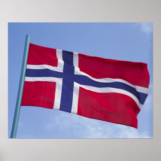 Noorse vlag RF) Poster (Voorkant)