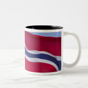 Noorse vlag RF) Tweekleurige Koffiemok