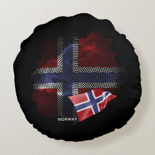 Noorse vlag rond kussen