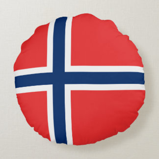 Noorse vlag rond kussen