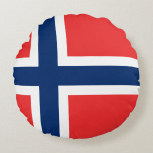 Noorse vlag rond kussen