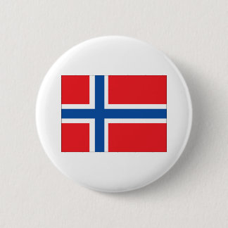 Noorse vlag ronde button 5,7 cm