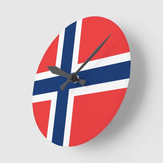 Noorse vlag ronde klok (Hoek)