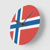 Noorse vlag ronde klok (Hoek)