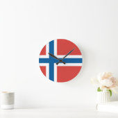 Noorse vlag ronde klok (Huis)