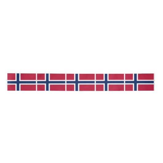 Noorse vlag satijnen lint (Voorkant)