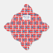 Noorse vlag Scandinavian pride Favor Box Bedankdoosjes (Uitgevouwen)