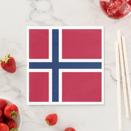 Noorse vlag servet (Insitu)