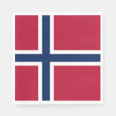 Noorse vlag servet (Voorkant)