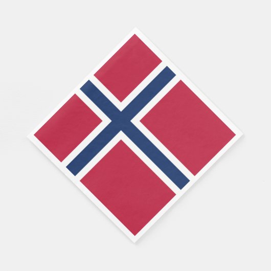 Noorse vlag servet (Hoek)