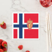 Noorse vlag servetten (Insitu)