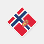 Noorse vlag servetten (Hoek)