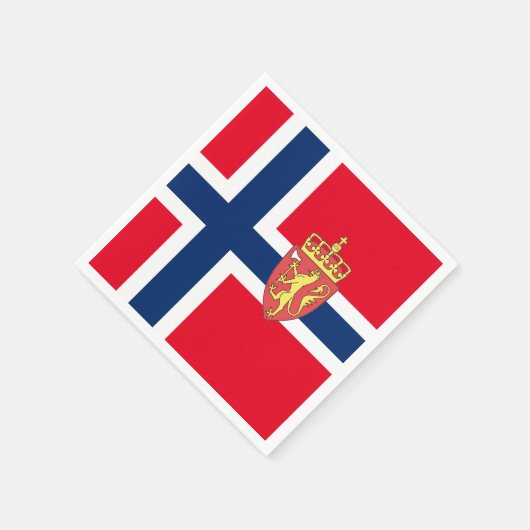 Noorse vlag servetten (Hoek)