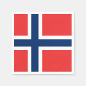 Noorse vlag servetten (Voorkant)