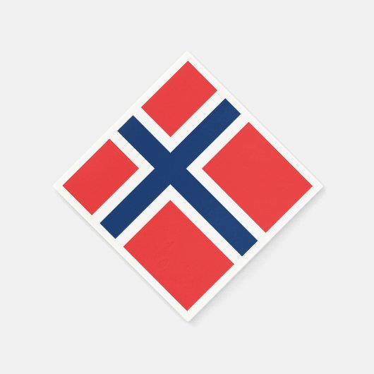 Noorse vlag servetten (Hoek)