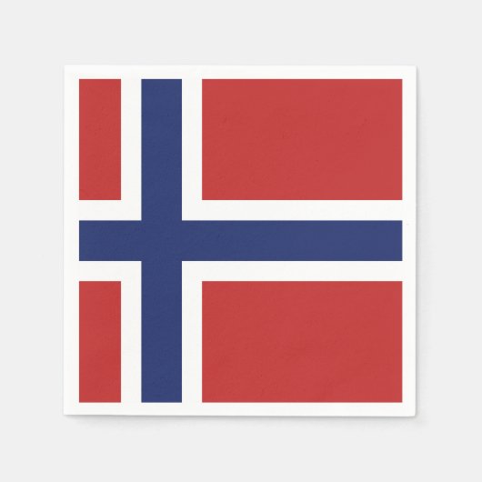 Noorse vlag servetten (Voorkant)