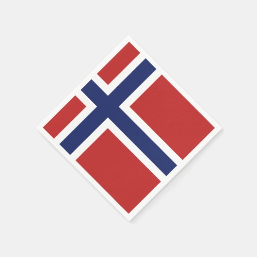 Noorse vlag servetten (Hoek)