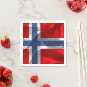 Noorse vlag servetten (Insitu)